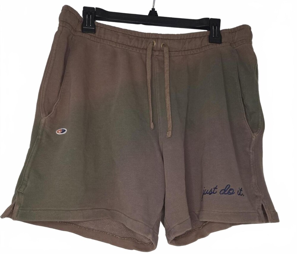 Nike Brown Cotton Blend Casual Shorts Size M